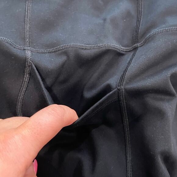Victoria's Secret Leggings Mid-Rise Pockets Pull-On Full-Length Black Size 10 - Picture 4 of 11